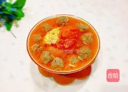 Tomato, egg and beef brisket soup recipe 1