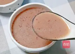 Illustration of how to make black rice, red dates and millet paste 9