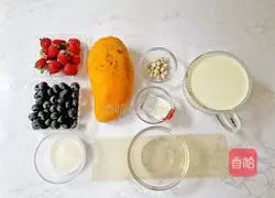 Illustration of making milk tea 1