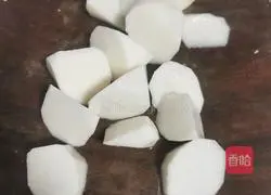 Taro Illustration of how to make pork rib soup 7