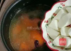 Sea Coconut Yam Chicken Soup Recipe Illustration 14