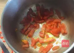 Illustration of how to make tomato and egg noodles 1