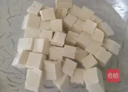 Illustration of how to make egg yolk tofu 2