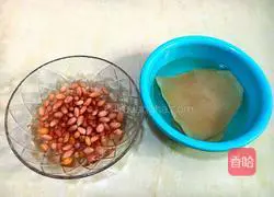 Dried Squid and Peanut Pork Ribs Illustration of how to make soup 1