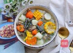 Yam Stewed Chicken Soup Illustration 12