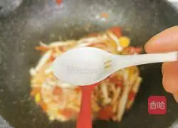 Illustration of how to make double mushroom tofu soup 10