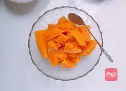 Illustration of how to make Korean pumpkin soup 1