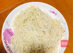 Scallion oil Illustration of how to make noodles 5