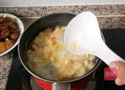 tomatoes Egg soup recipe 4