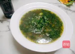 Illustration of how to make pickled vegetables, bean paste and shrimp skin soup 7
