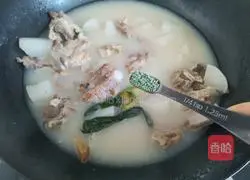 White radish pork ribs soup recipe 6