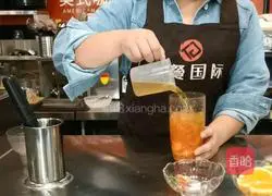 HiTea Same Style | Orange Strawberry Fruit Tea Recipe Illustration 8