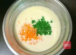 Celery Leaf Carrot Egg Pancake Recipe Illustration 11