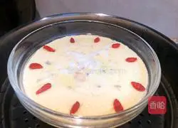 Illustration of how to make whitebait steamed eggs 6