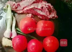 Illustration of how to make beef brisket stewed with tomatoes 1
