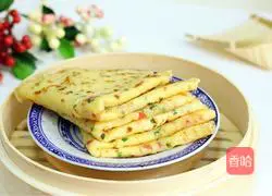 Illustration of how to make carrot and egg pancakes 15