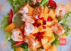 Illustration of how to make shrimp and mango vegetable salad 9