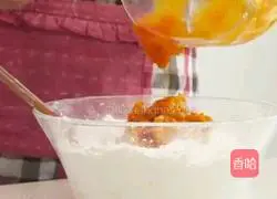 Illustration of how to make pumpkin meatballs without frying 3