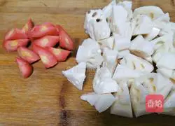 Illustration of how to make pork ribs and lotus root soup 6