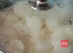 Illustration of making oatmeal and yam pancakes 2