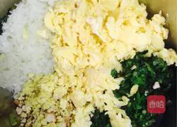 Pakchoi vegetarian stuffing Illustration of how to make small buns 6