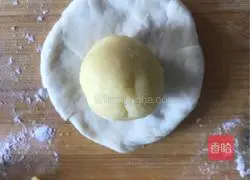 Illustration of how to make custard buns 6