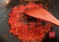 Illustration of making sauce-flavored pancake 2