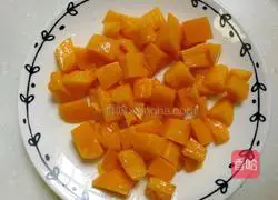 Mango grass jelly and sago recipe illustration 12