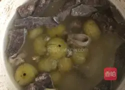 Illustration of how to make ganguo pig lung soup 5