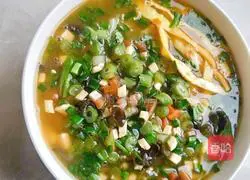 Illustration of how to make sour soup noodles 12