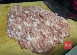 Illustration of how to make mushroom meat buns (coarse grain buns) without rolling the skin 2