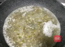 Illustration of how to make mung bean paste 7