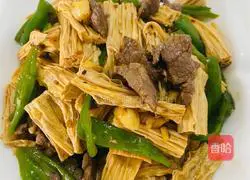 Illustration of how to make fried yuba and pork 6