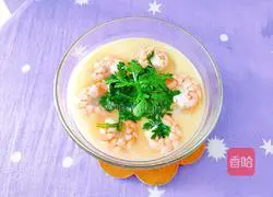 Illustration of how to make shrimp and egg custard 11