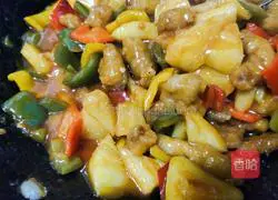 Illustration of how to make pineapple sweet and sour meat 12