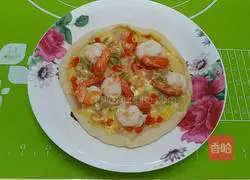 Illustration of how to make prawn cheese pizza 10
