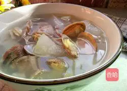 Winter Melon, Clam and Meat Soup Recipe Illustration 11