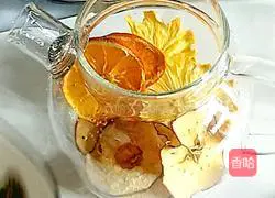 Illustration of how to make the creative fruit dish Vigo Dried Tea C 6