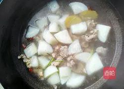 Illustration of how to make mutton and radish soup 16