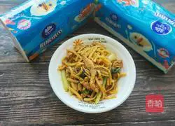 Illustration of how to make fried noodles 10