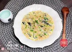 Illustration of how to make sea rice, seaweed, soy milk and steamed eggs 14