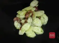 Fried cucumbers Illustration of how to make bacon 3