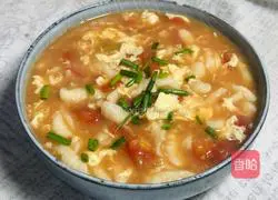 Tomato and egg spiral noodles-magical flour Illustration of how to do it 15