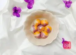 Illustration of how to make colorful glutinous rice balls 8