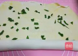 Illustration of homemade green onion rolls 7