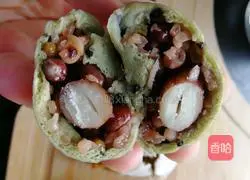 Illustration of how to make matcha multi-grain buns 5