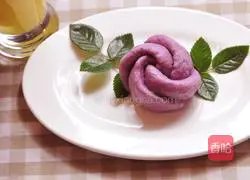 Illustration of how to make purple sweet potato buns 1