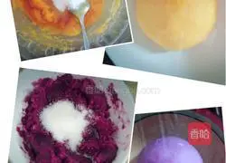 Illustration of how to make colorful steamed buns 4