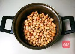 Illustration of making soy sauce, star anise and peanut kernels 5