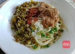 Illustration of hot dry noodles 3